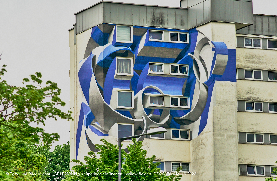 16.05.2023 - Graffiti am Karl-Marx-Ring 75-83 in Neuperlach